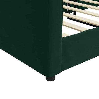 Letto da Giorno Verde Scuro 100x200 cm in Velluto | homemem39