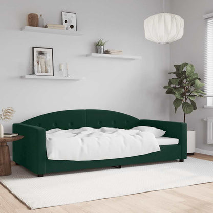 Letto da Giorno Verde Scuro 100x200 cm in Velluto | homemem39