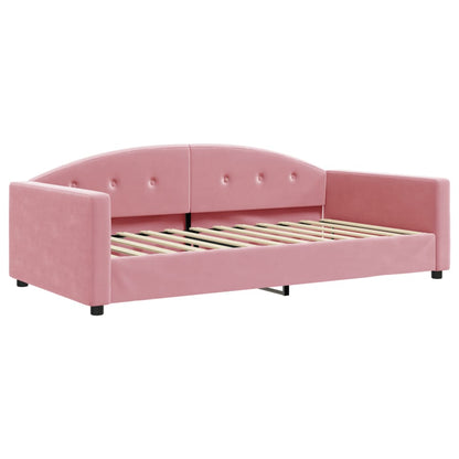 Letto da Giorno Rosa 100x200 cm in Velluto | homemem39