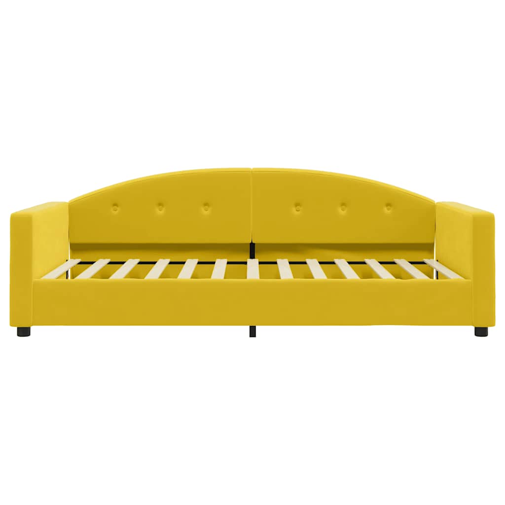Letto da Giorno Giallo 100x200 cm in Velluto | homemem39