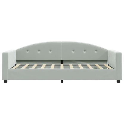 Letto da Giorno Grigio Chiaro 90x190 cm in Velluto - homemem39