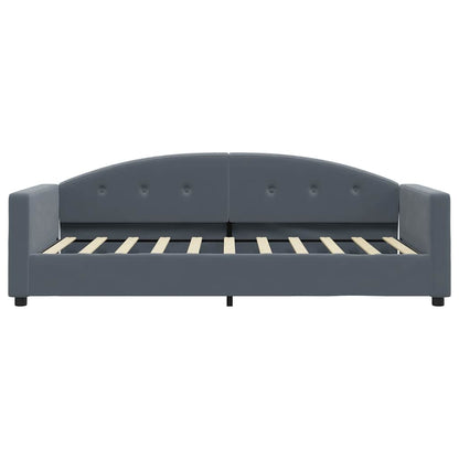 Letto da Giorno Grigio Scuro 90x190 cm in Velluto