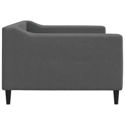 Letto da Giorno Grigio Scuro 90x190 cm in Tessuto