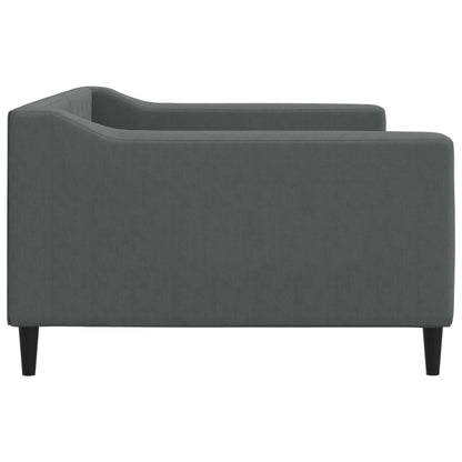 Letto da Giorno Grigio Scuro 100x190 cm in Tessuto