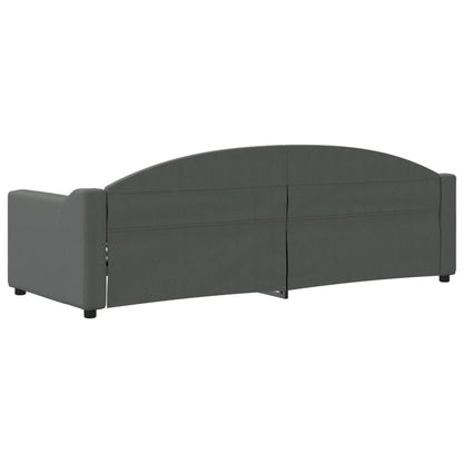 Letto da Giorno Grigio Scuro 80x200 cm in Tessuto - homemem39