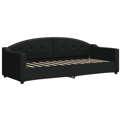 Letto da Giorno Nero 80x200 cm in Tessuto | homemem39