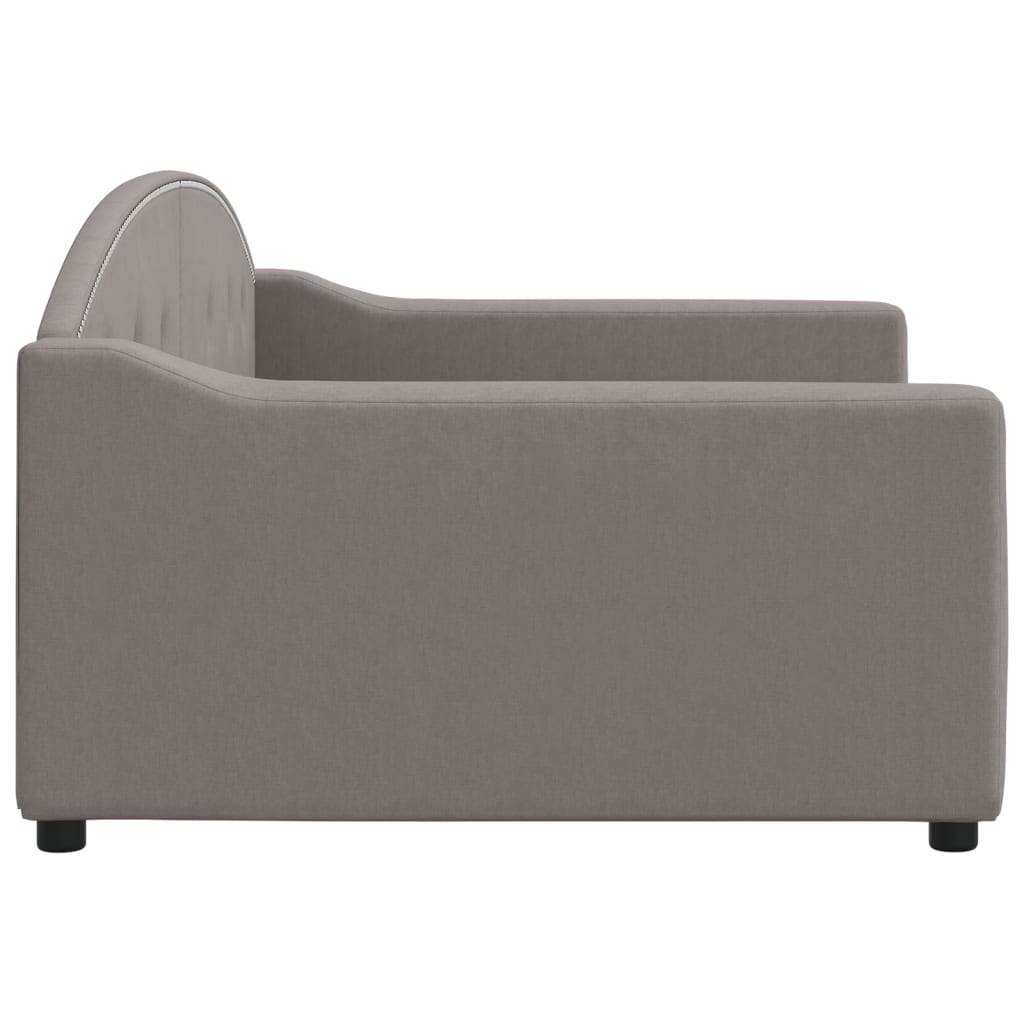 Letto da Giorno Tortora 100x200 cm in Tessuto