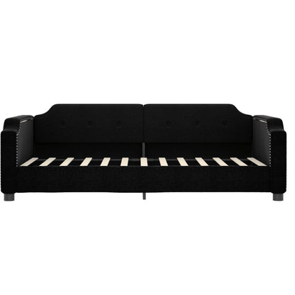 Letto da Giorno Nero 80x200 cm in Tessuto | homemem39