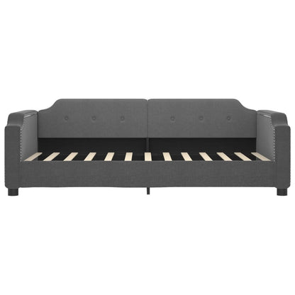 Letto da Giorno Grigio Scuro 90x190 cm in Tessuto | homemem39