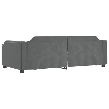 Letto da Giorno Grigio Scuro 90x190 cm in Tessuto | homemem39