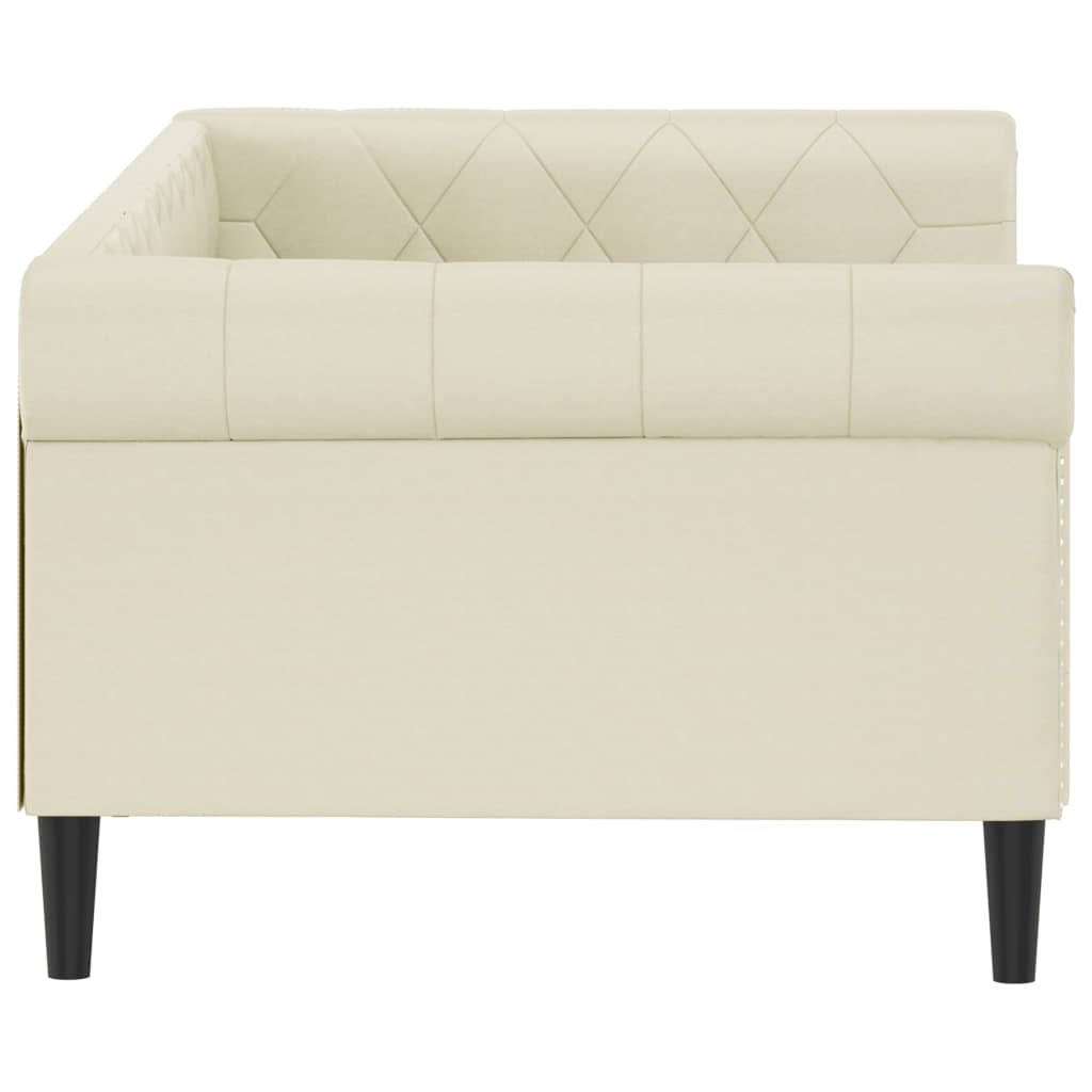 Letto da Giorno Crema 80x200 cm in Similpelle
