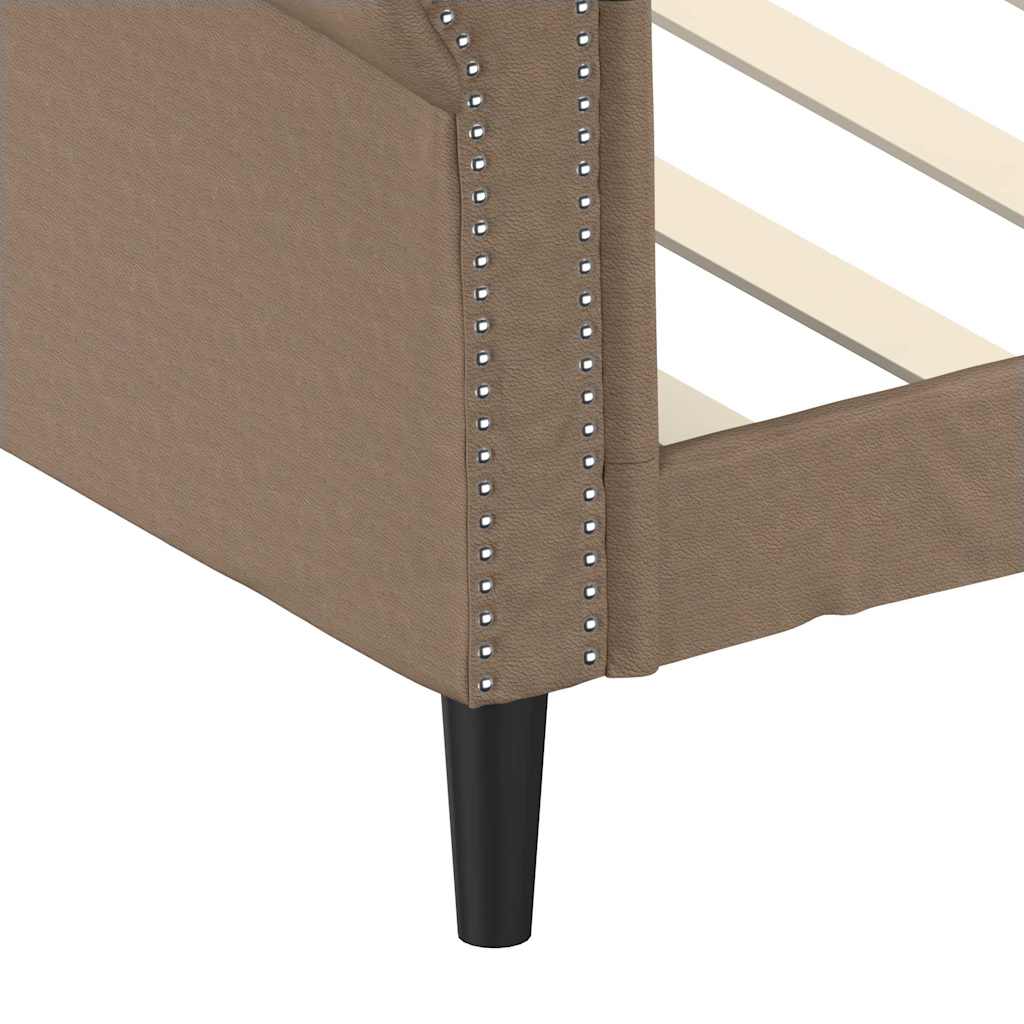 Letto da Giorno Cappuccino 80x200 cm in Similpelle | homemem39