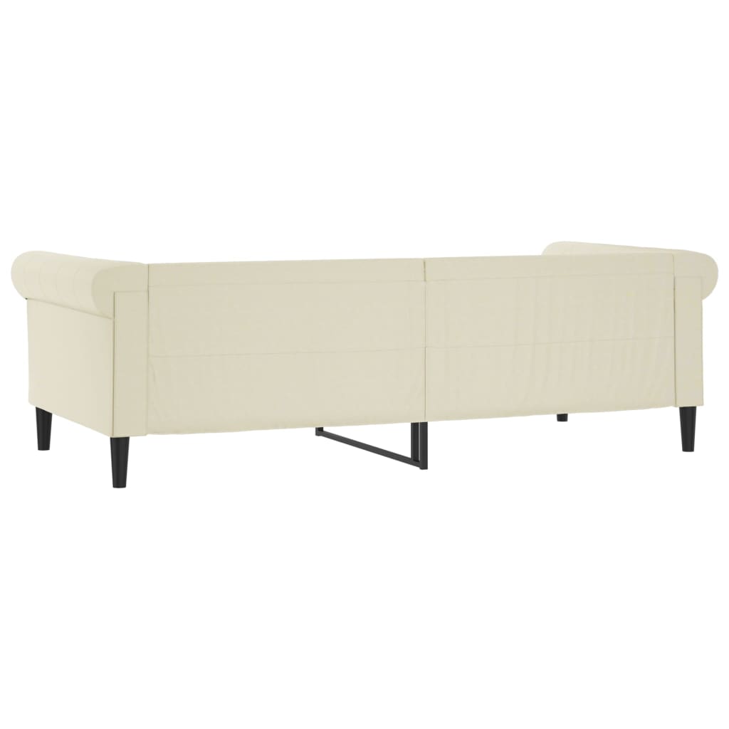 Letto da Giorno Crema 90x200 cm in Similpelle - homemem39