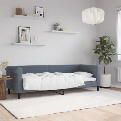 Letto da Giorno Grigio Scuro 80x200 cm in Velluto | homemem39