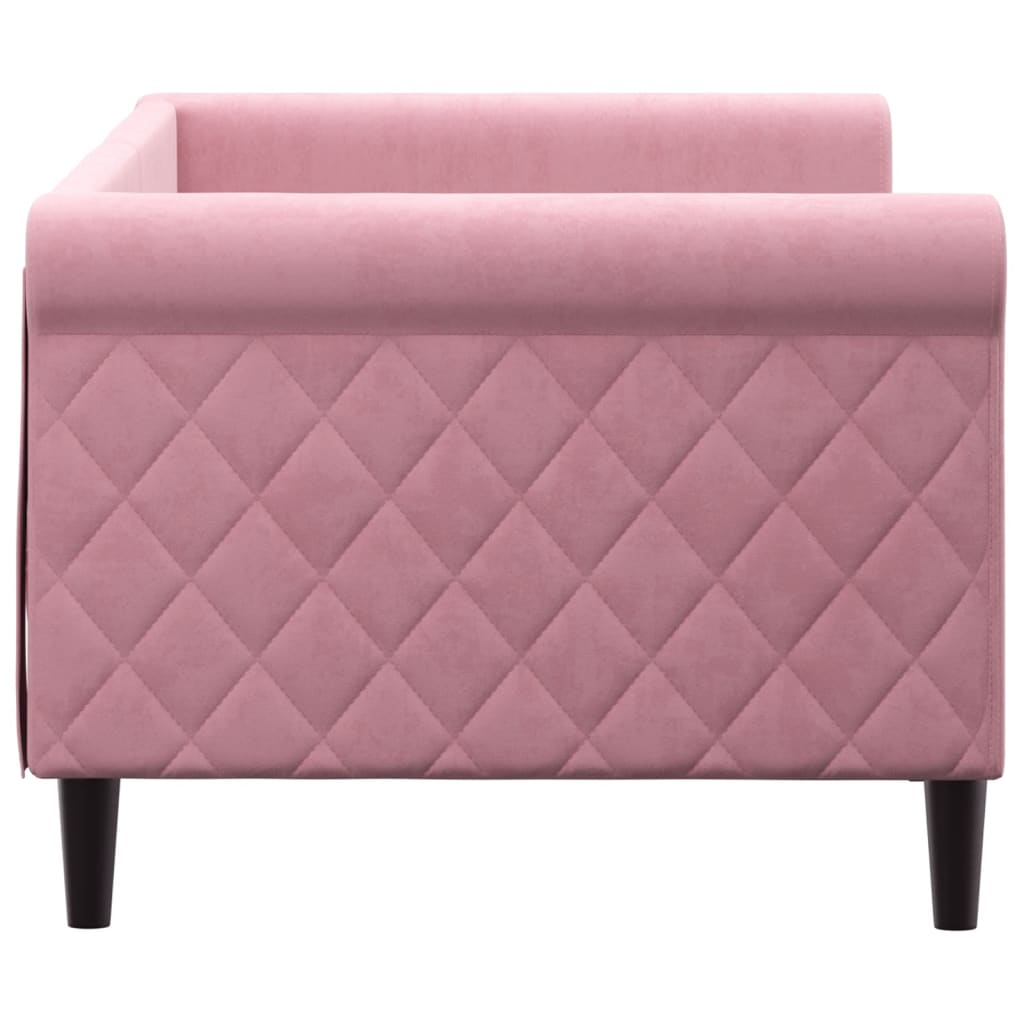 Letto da Giorno Rosa 80x200 cm in Velluto