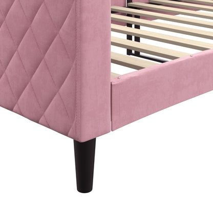 Letto da Giorno Rosa 80x200 cm in Velluto