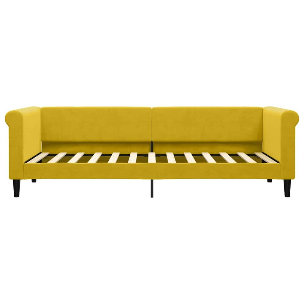Letto da Giorno Giallo 80x200 cm in Velluto | homemem39