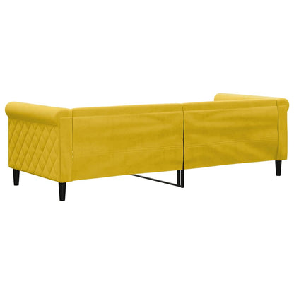 Letto da Giorno Giallo 80x200 cm in Velluto | homemem39
