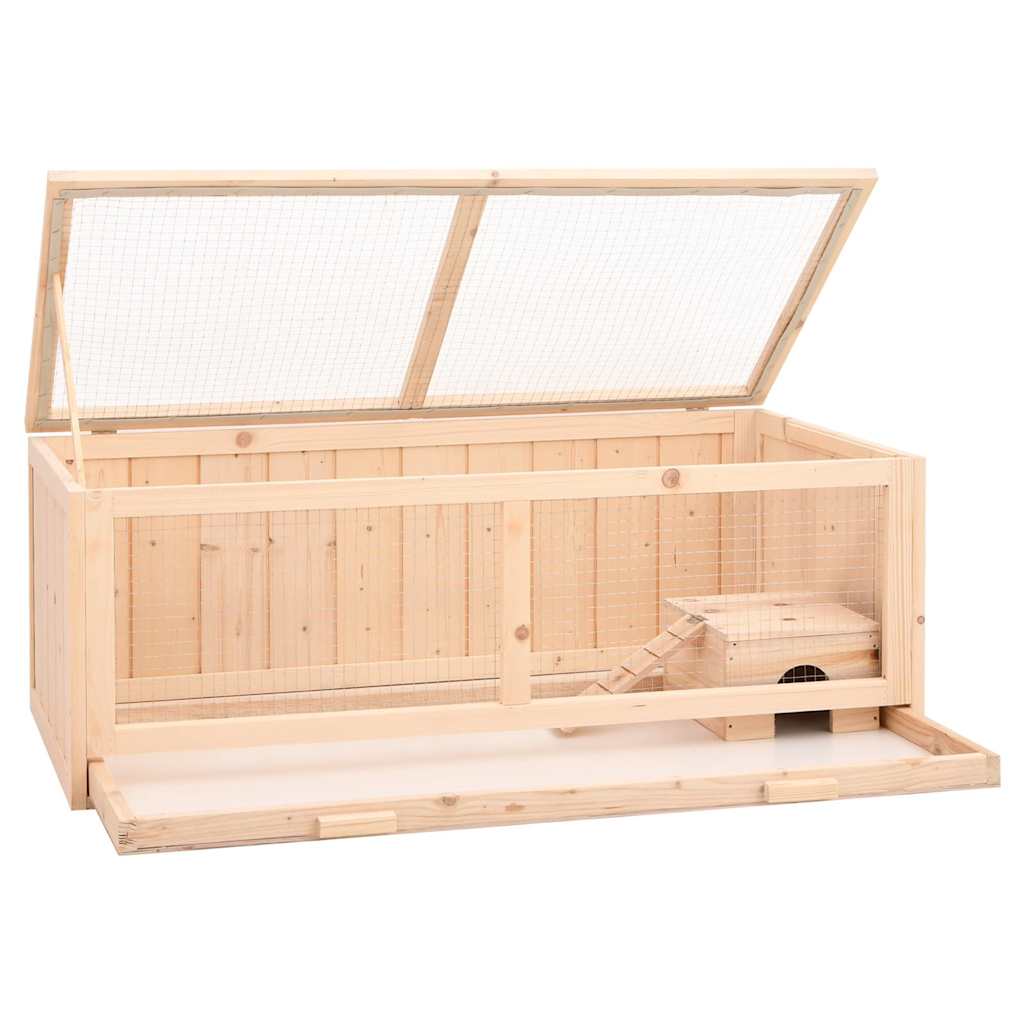 Gabbia per Criceti 104x52x38 cm in Legno Massello di Abete | homemem39