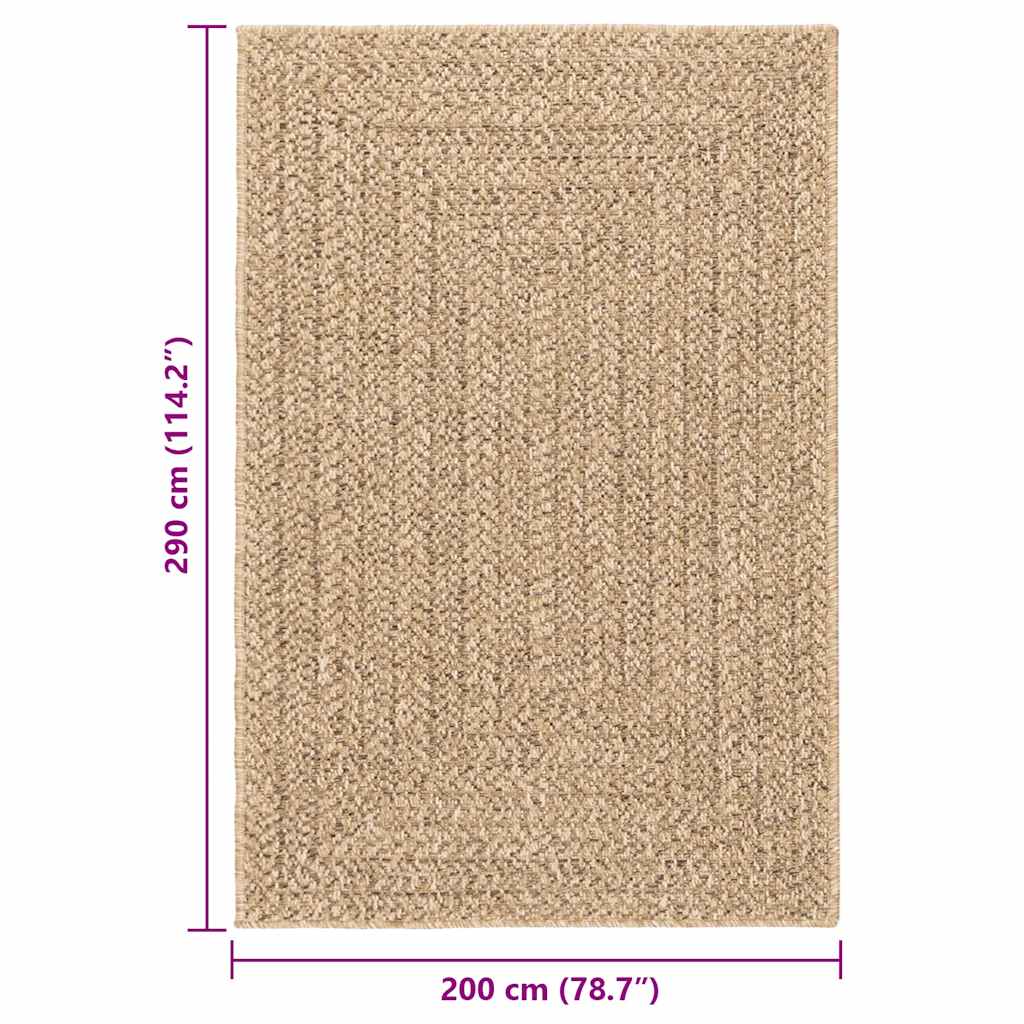 Tappeto ZIZUR 200x290 cm Aspetto Iuta per Interni ed Esterni - homemem39