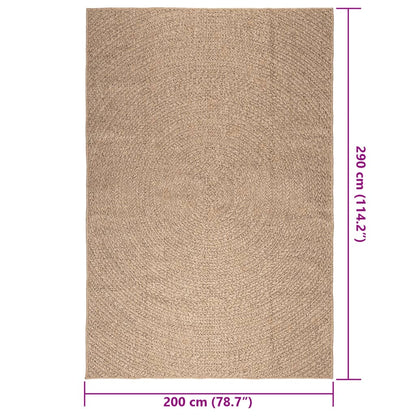 Tappeto ZIZUR 200x290 cm Aspetto Iuta per Interni ed Esterni - homemem39