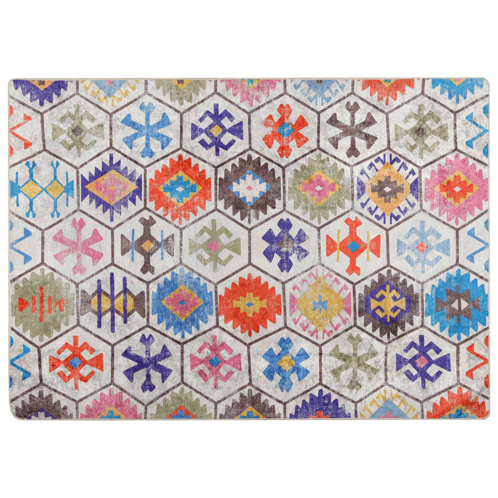 Tappeto Lavabile Multicolore 80x150 cm Antiscivolo - homemem39