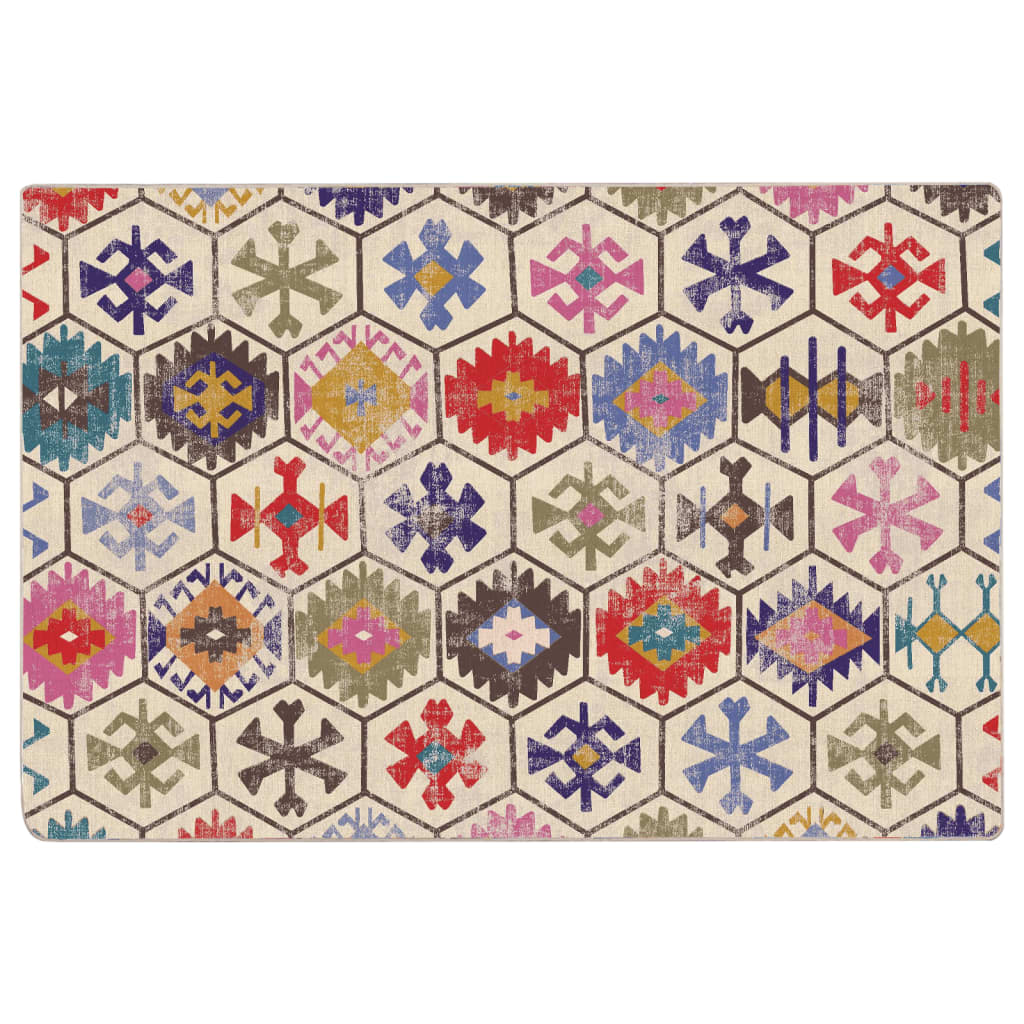 Tappeto Lavabile Multicolore 120x180 cm Antiscivolo - homemem39