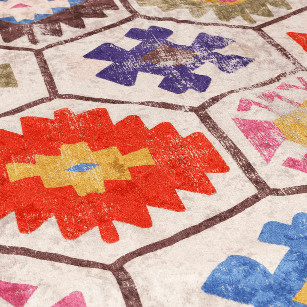 Tappeto Lavabile Multicolore 160x230 cm Antiscivolo - homemem39