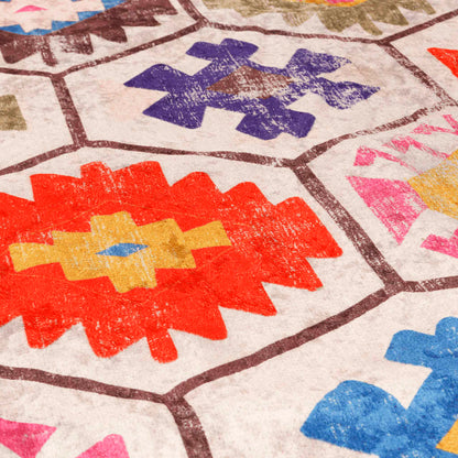 Tappeto Lavabile Multicolore 160x230 cm Antiscivolo - homemem39