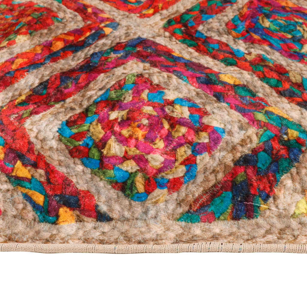 Tappeto Lavabile Multicolore 190x300 cm Antiscivolo - homemem39