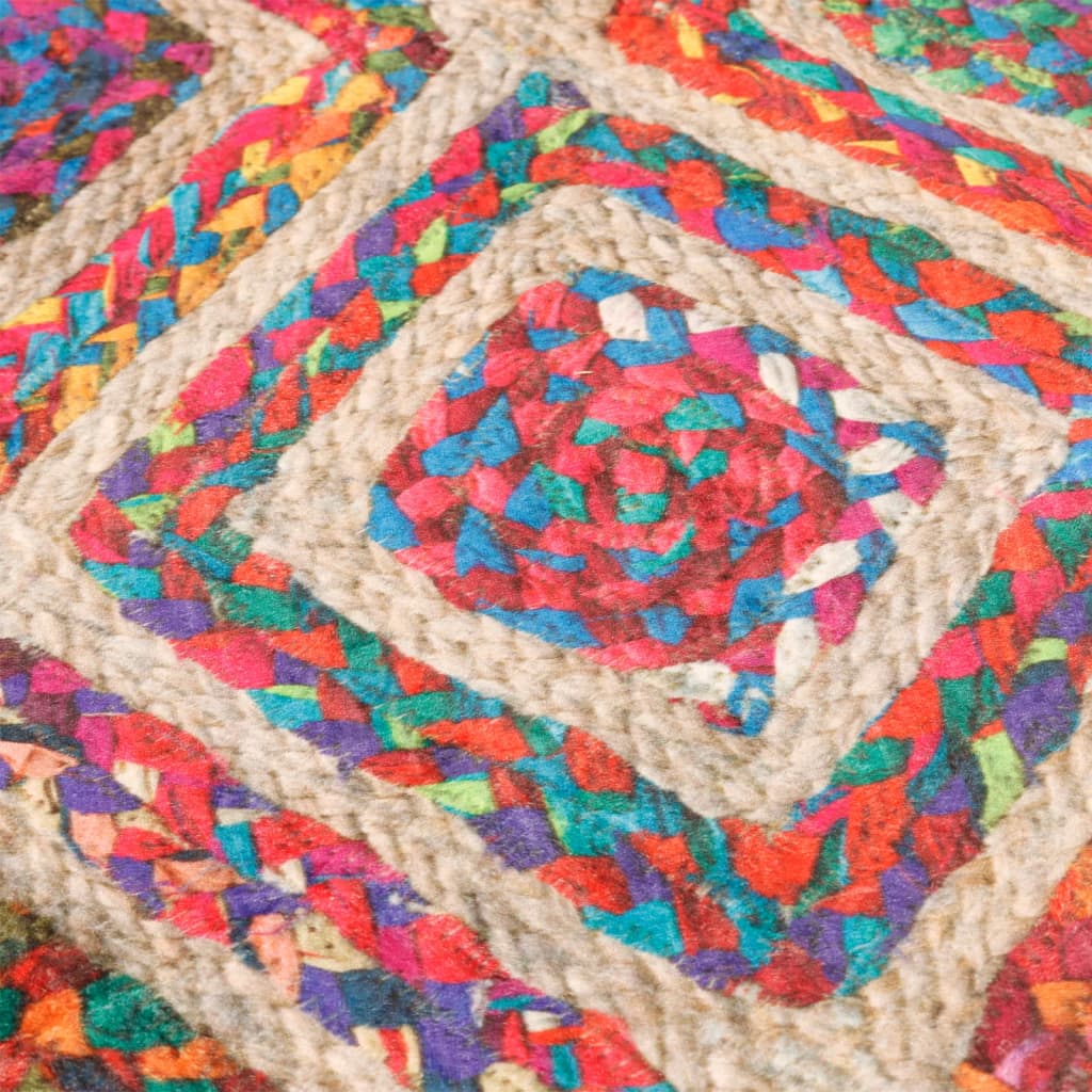 Tappeto Lavabile Multicolore Ø 120 cm Antiscivolo - homemem39