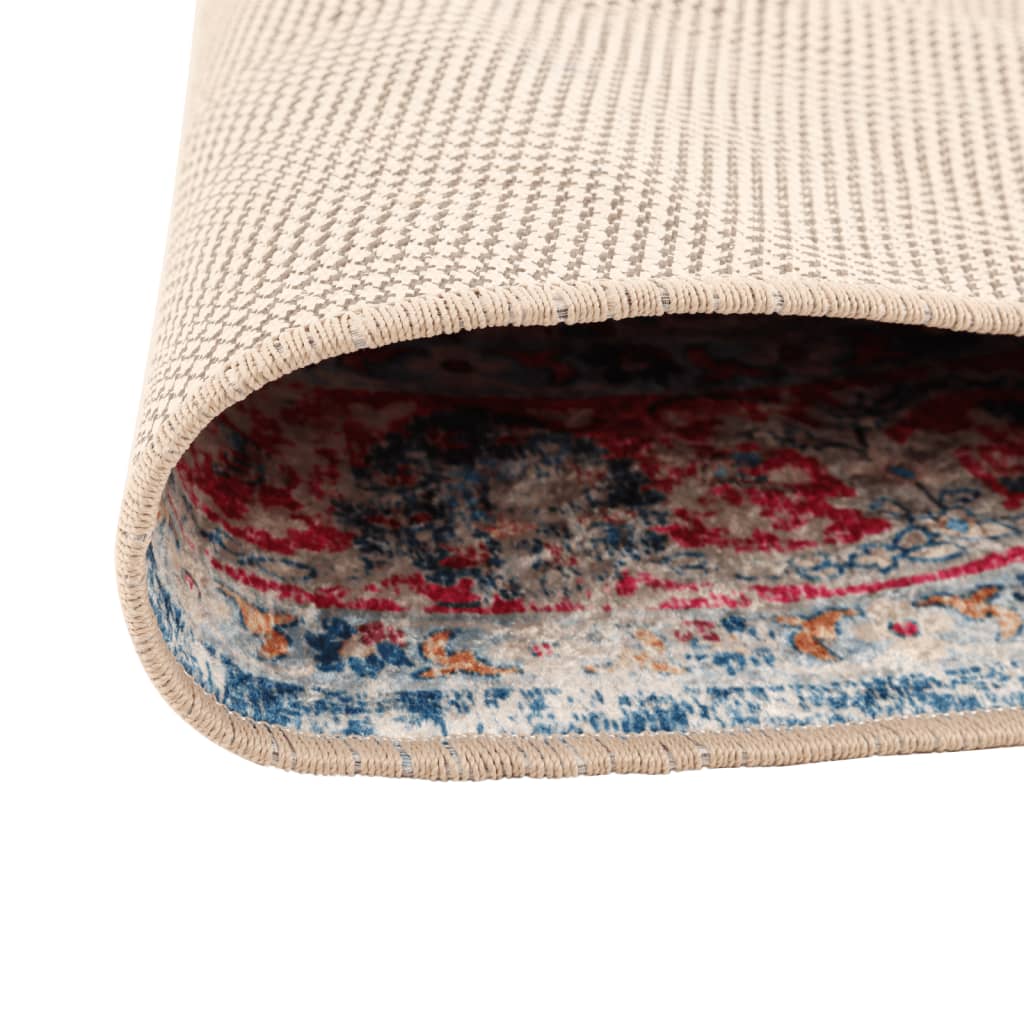 Tappeto Lavabile Multicolore Ø 120 cm Antiscivolo - homemem39