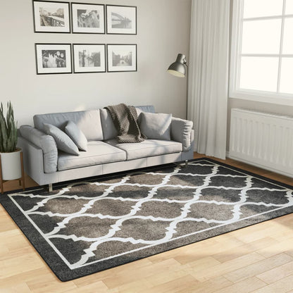 Tappeto Lavabile Nero e Bianco 160x230 cm Antiscivolo - homemem39