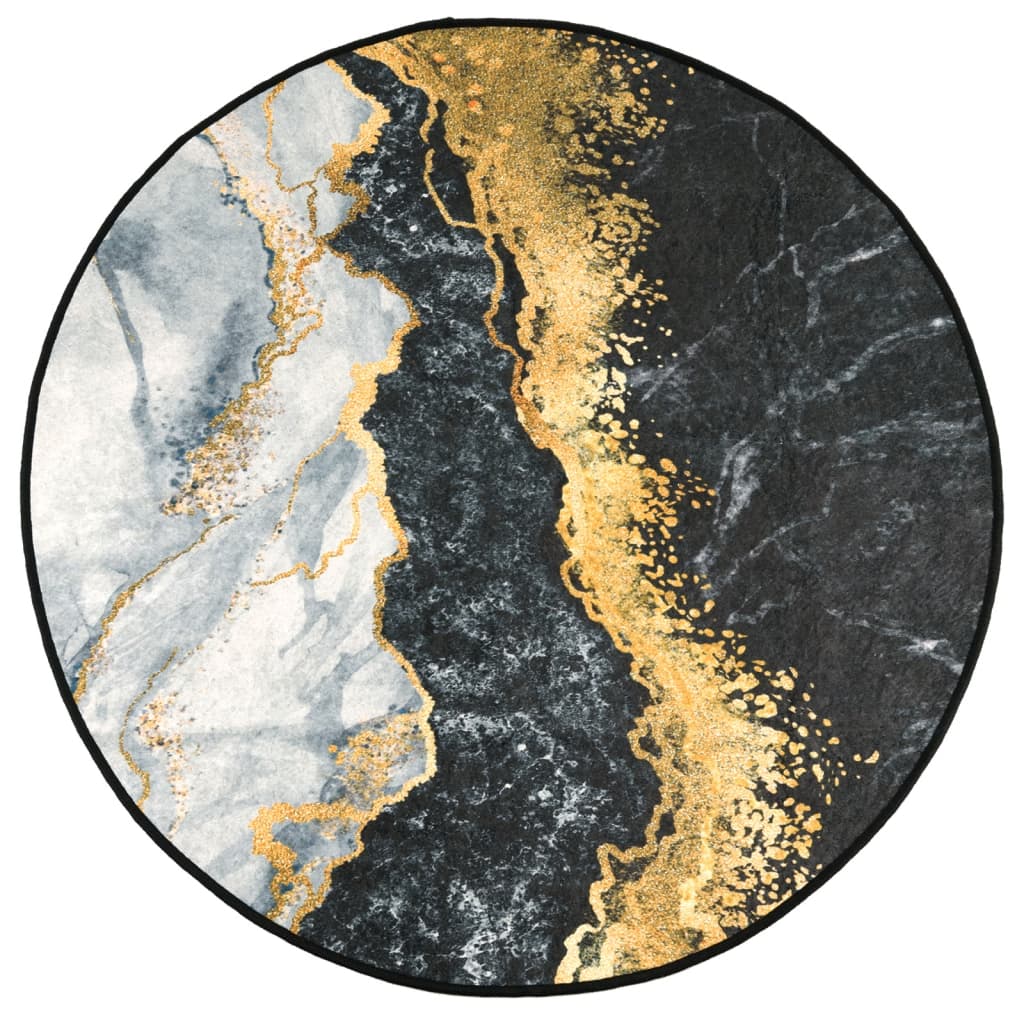 Tappeto Lavabile Multicolore Ø 120 cm Antiscivolo - homemem39