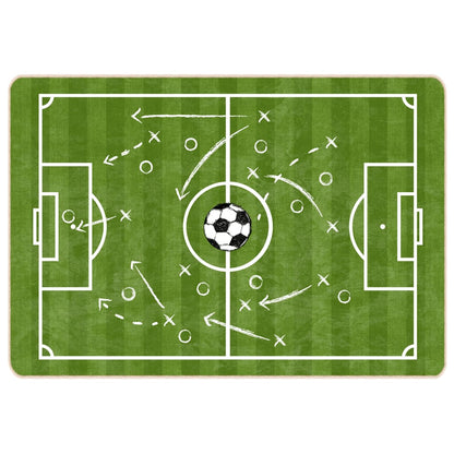 Tappeto Bambini Verde 160x230 Campo Calcio Lavabile Antiscivolo - homemem39