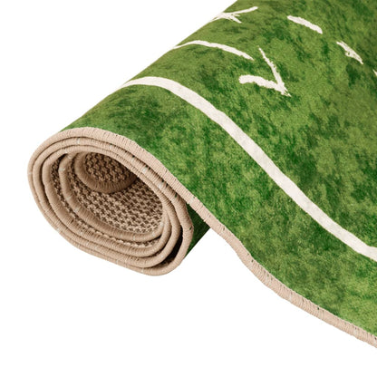 Tappeto Bambini Verde 160x230 Campo Calcio Lavabile Antiscivolo - homemem39