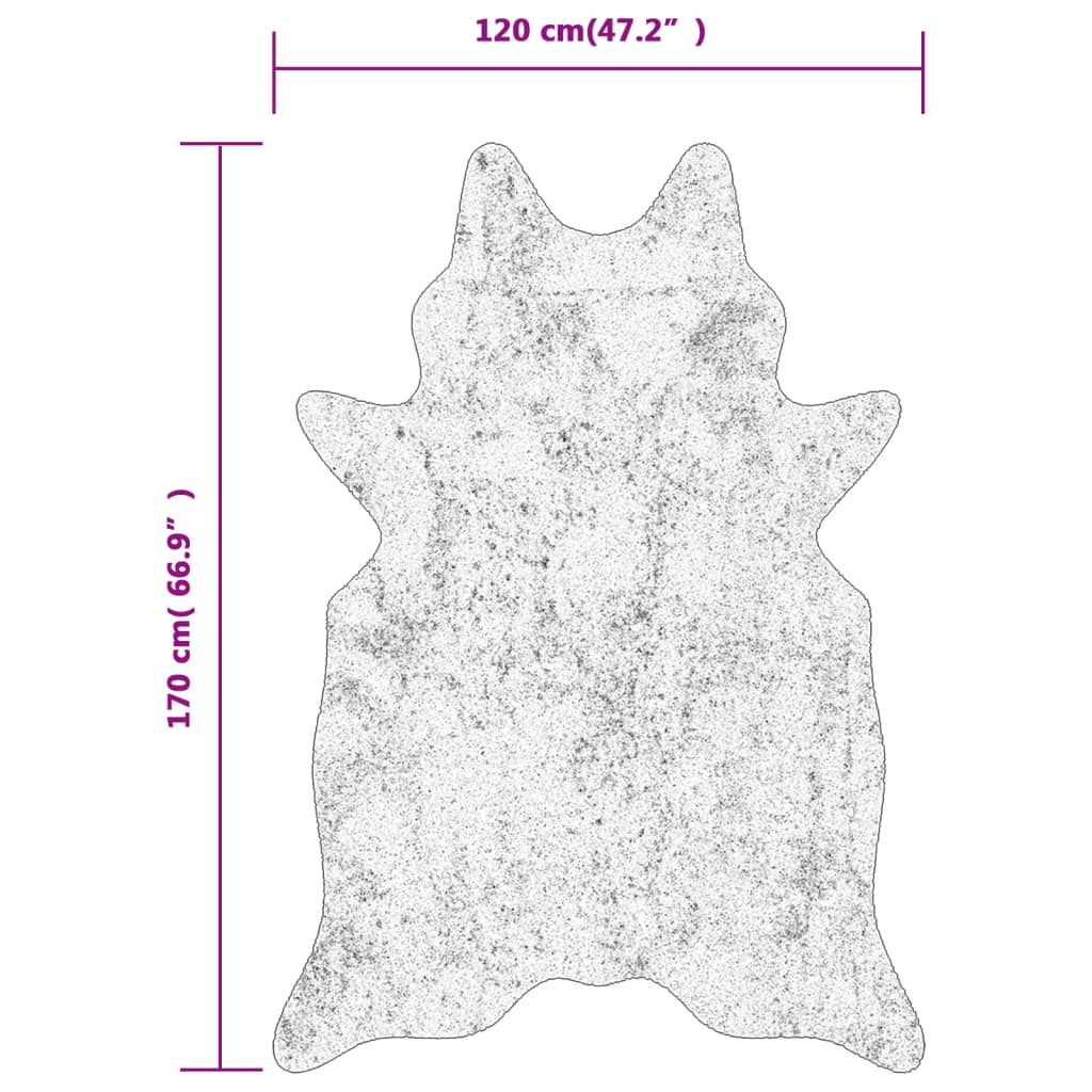 Tappeto Nero Bianco 120x170 Motivo Zebrato Lavabile Antiscivolo - homemem39