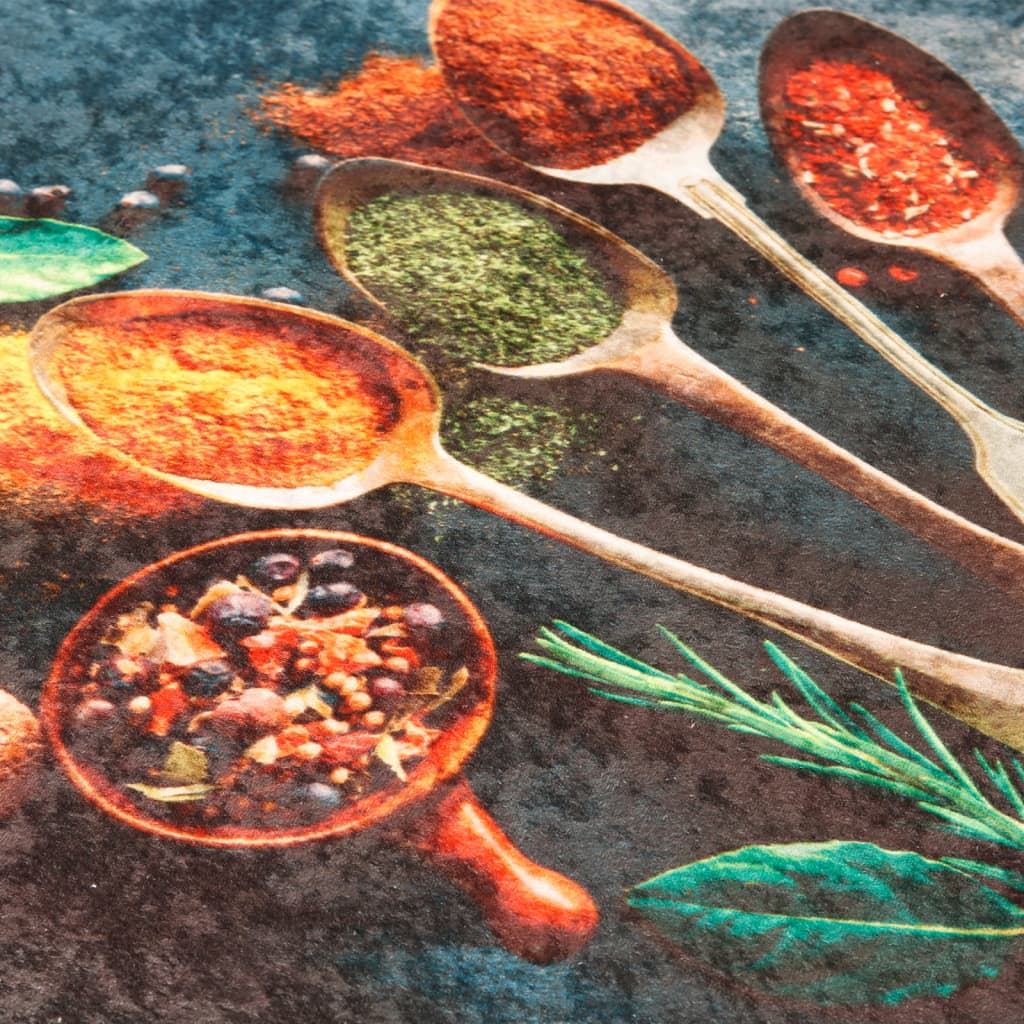 Tappeto da Cucina Multicolore 60x180 cm Lavabile Antiscivolo - homemem39