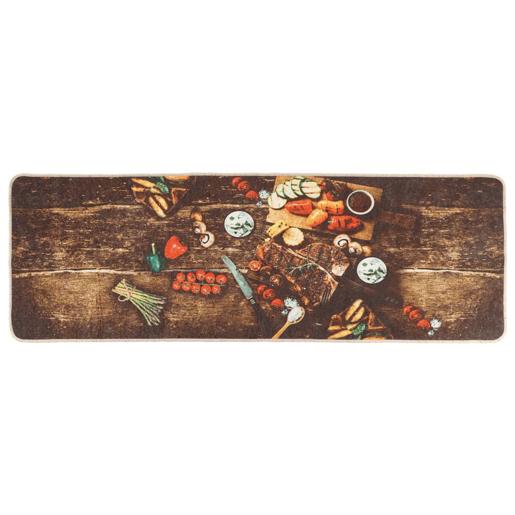 Tappeto da Cucina Multicolore 60x180 cm Lavabile Antiscivolo - homemem39