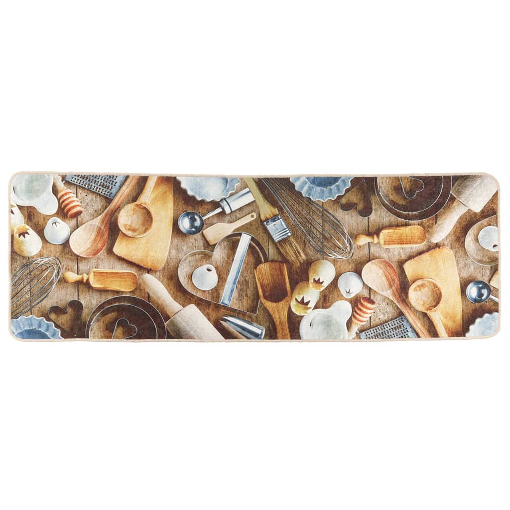 Tappeto da Cucina Multicolore 60x180 cm Lavabile Antiscivolo - homemem39