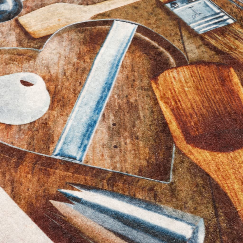 Tappeto da Cucina Multicolore 60x180 cm Lavabile Antiscivolo - homemem39