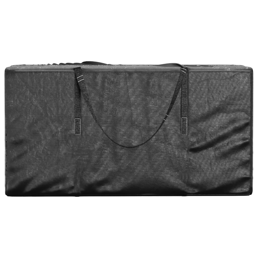 Custodia per Albero di Natale Nera 150x75x75 cm Polietilene | homemem39