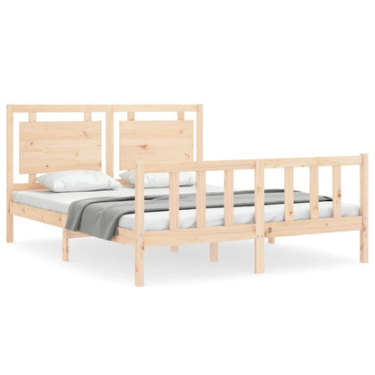 Giroletto con Testiera King Size in Legno Massello