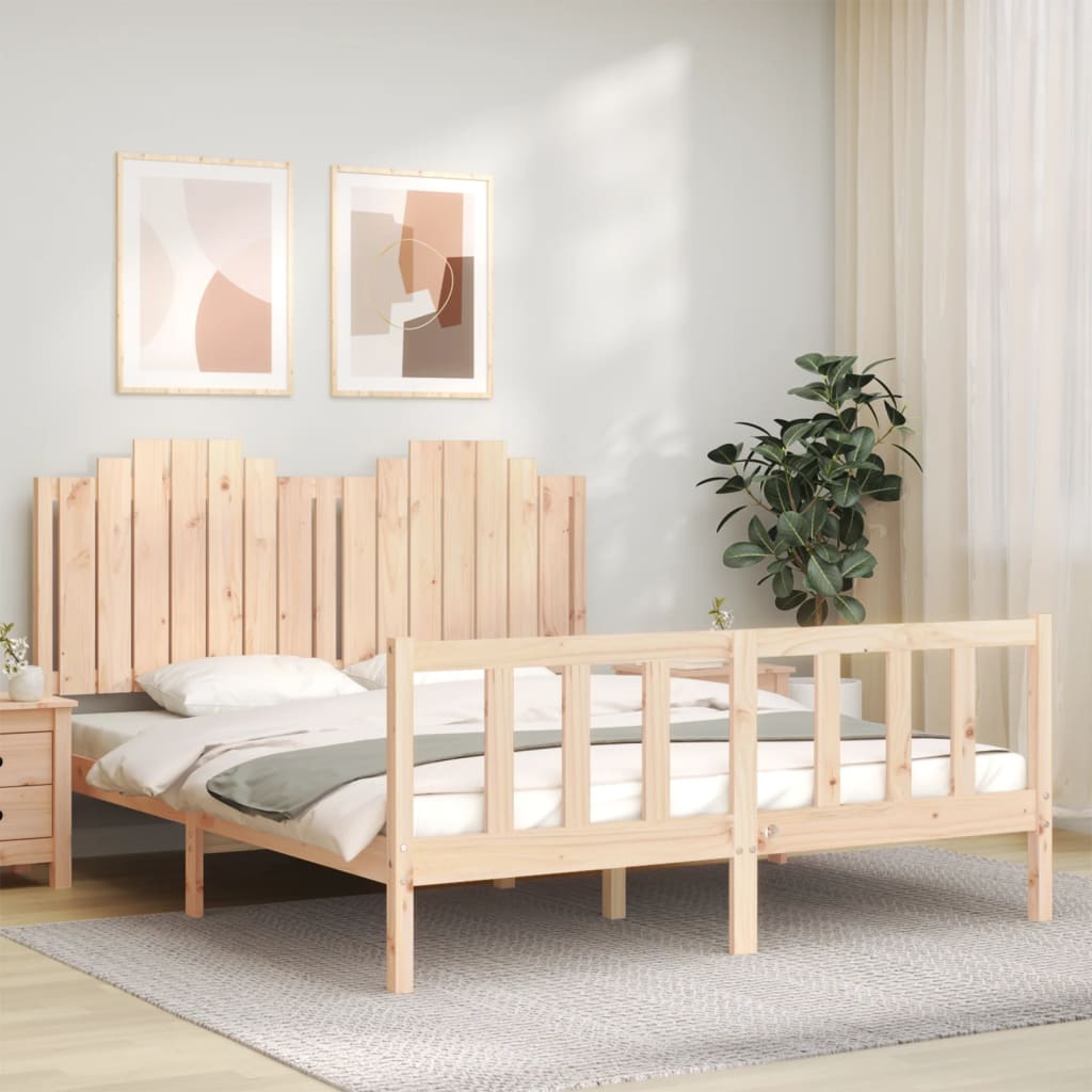 Giroletto senza Materasso 160x200 cm in Legno Massello di Pino