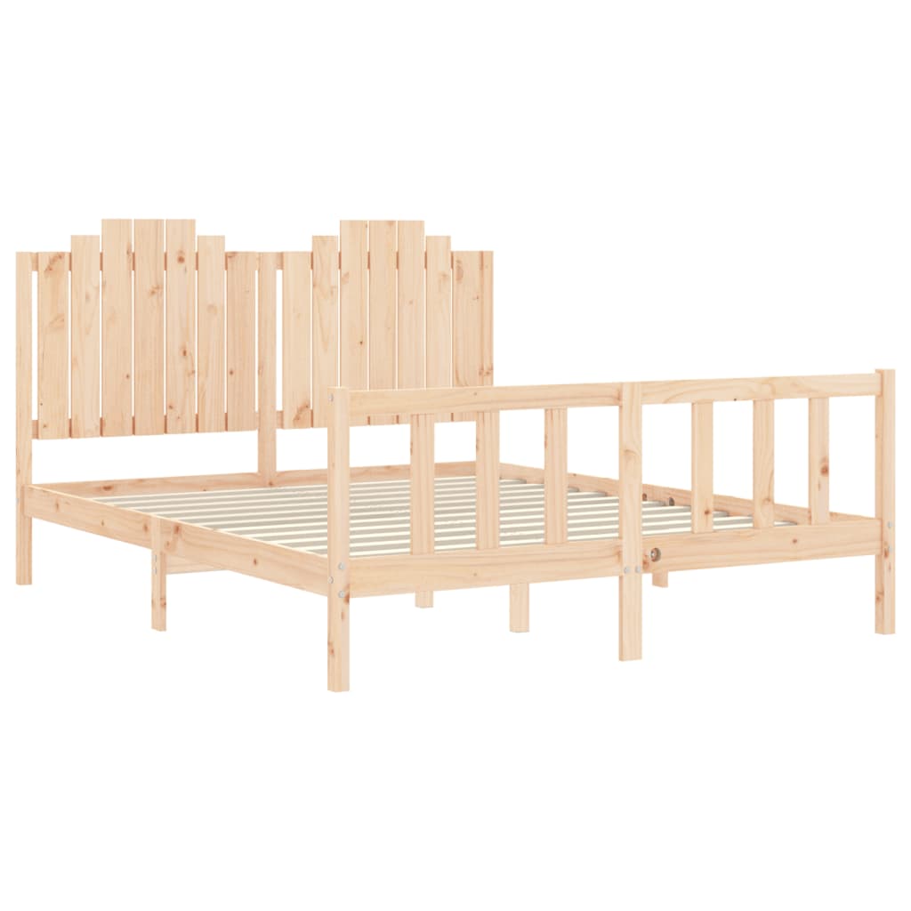 Giroletto senza Materasso 160x200 cm in Legno Massello di Pino | homemem39