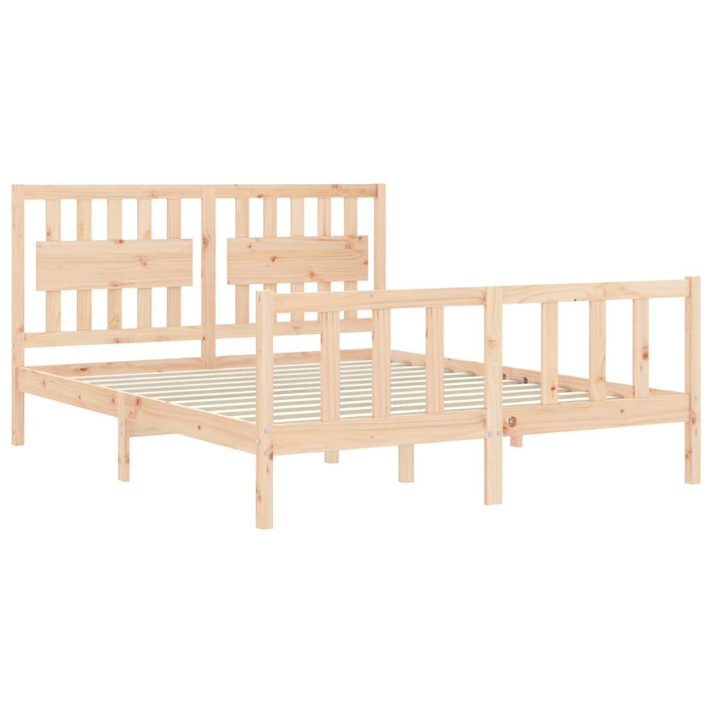 Giroletto senza Materasso 160x200 cm in Legno Massello di Pino