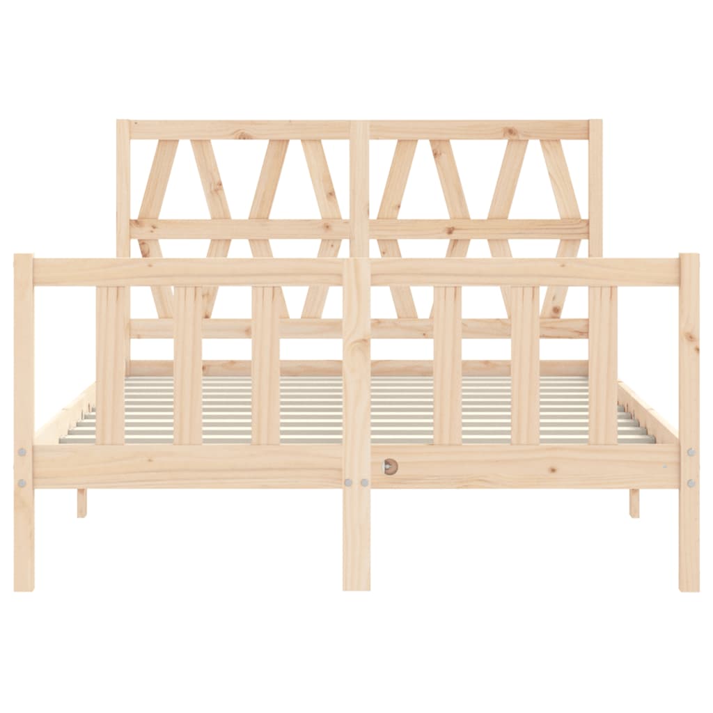 Giroletto senza Materasso 140x200 cm in Legno Massello di Pino