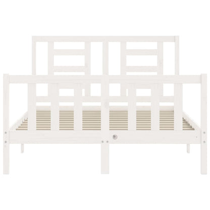 Giroletto senza Materasso Bianco 120x200 cm Legno Massello Pino - homemem39