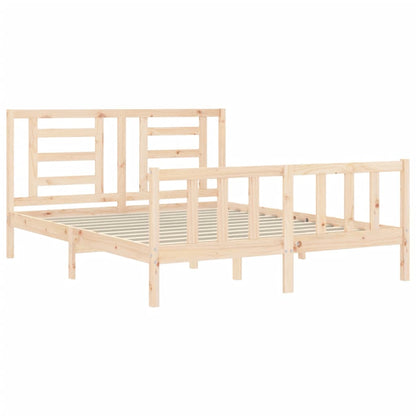 Giroletto senza Materasso 160x200 cm in Legno Massello di Pino