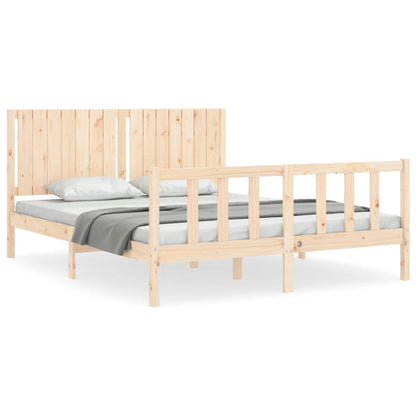 Giroletto senza Materasso 160x200 cm in Legno Massello di Pino